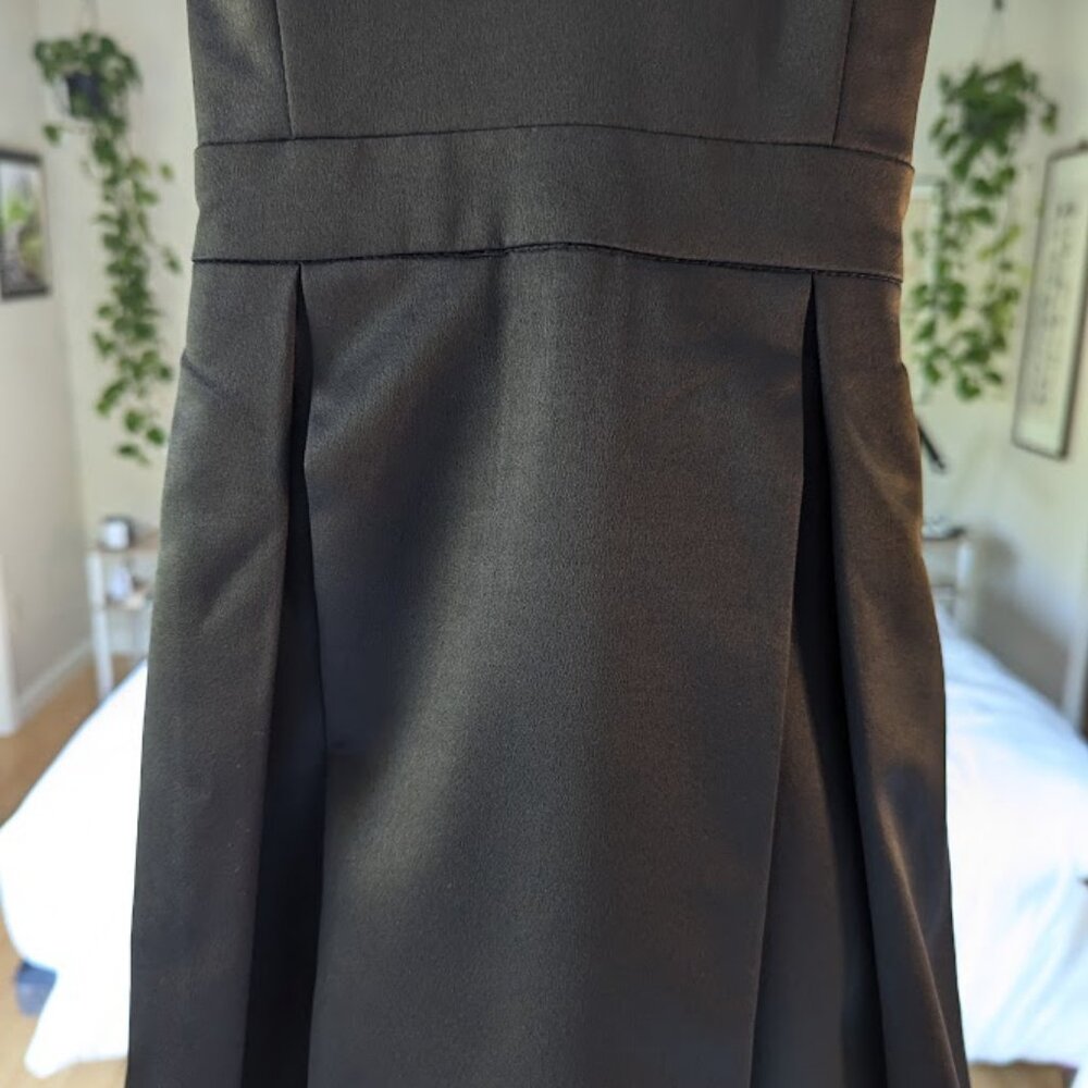 Lulus Be With You Dark Teal Blue Skater Dress in Black - Picture 4 of 7